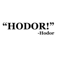Hodor! Hodor Quote Tee Shirt