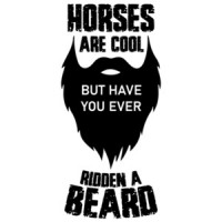Horses are cool but have you ever ridden a beard - funny beard t-shirt