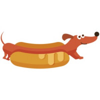 Hot Dog - Dachshund / Wiener Dog / Wiener / Weenie Dog / Weenie T-Shirt 