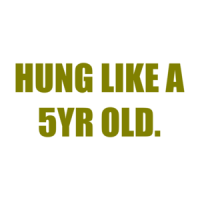 HUNG LIKE A 5YR OLD. Shirt