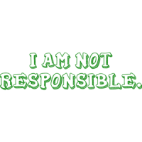 I AM NOT RESPONSIBLE. Shirt