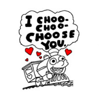 I choo-choo choose you - happy valentines - t-shirt