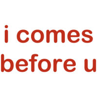 I Comes Before U T-shirt 