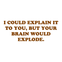 I COULD EXPLAIN IT TO YOU, BUT YOUR BRAIN WOULD EXPLODE. Shirt