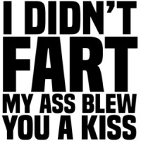 I didn't fart - my ass blew you a kiss - funny t-shirt