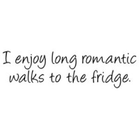 I Enjoy Long Romantic Walks To The Fridge T-Shirt