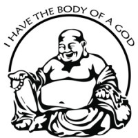 I have the body of a god - funny fat guy t-shirt