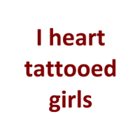 I heart tattooed girls Shirt