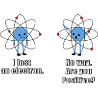 I lost an electron. No way. Are you positive. Funny T-Shirt