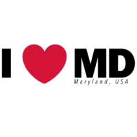 I Love (heart) MD - Maryland T-Shirt