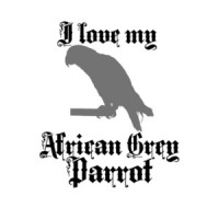 I Love My African Grey Parrot T-Shirt