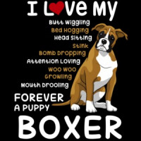 I love my boxer - boxer t-shirt