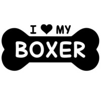 I love my boxer - dog bone - boxer t-shirt