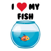 I love my fish - fish t-shirt
