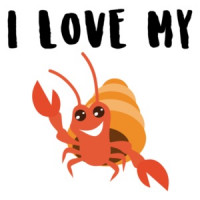 I love my hermit crab - hermit crab t-shirt