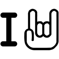 I Rock Horns Sign T-shirt