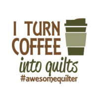 I Turn Coffee Into Quilts T-Shirt