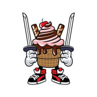 Ice Cream Ninja Vintage T-Shirt