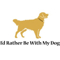 I'd rather be with my dog - Golden Retriever T-Shirt