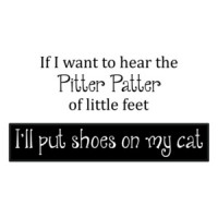 IF I WANT TO HEAR PITTER PATTER OF LITTLE FEET, I'LL PUT SHOES ON MY CAT Shirt