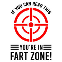 If you can read this - you're in fart zone! - funny t-shirt