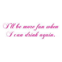 I'll Be More Fun When I Can Drink Again. Shirt