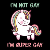 I'm not gay. I'm super gay. Funny Gay Pride LGTBQ+ T-Shirt