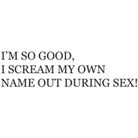 I'm So Good I Scream My Own Name Out During Sex! T-shirt 