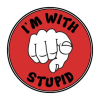 I'm With Stupid New Twist On Classic Funny T-Shirt