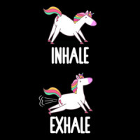 Inhale Exhale - Unicorn Yoga Farting T-Shirt