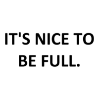 IT'S NICE TO BE FULL. Shirt
