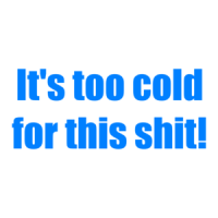 It's too cold for this shit! Shirt