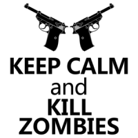 Keep Calm And Kill Zombies - Cool Zombie Shirt