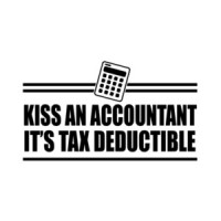Kiss An Accountant It's Tax Deductable T-Shirt
