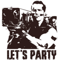 Let's Party - Commando - Arnold Schwarzenegger - 80's T-Shirt