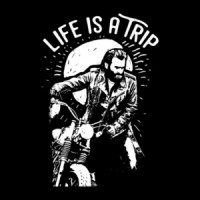 Life Is A Trip Biker Motorcycle T-Shirt