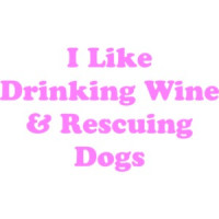 I Like Drinking Wine & Rescuing Dogs 2 Shirt