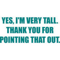 YES, I'M VERY TALL. THANK YOU FOR POINTING THAT OUT. Shirt