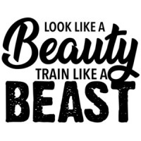 Look like a beauty train like a beast - work out t-shirt