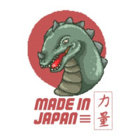 Made In Japan Retro Godzilla T-Shirt