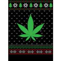 Marijuana Leaf Ugly Christmas Sweater