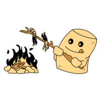 Marshmallow Roasting Funny Shirt