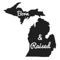 Michigan state pride born and raised - Michigan T-Shirt