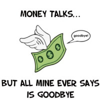 Money Talks... But all mine ever says is goodbye. Funny T-Shirt