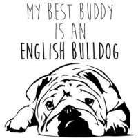 My best buddy is an english bulldog - bulldog / english bulldog t-shirt