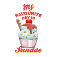 My Favorite Day Is Sundae Retro T-Shirt