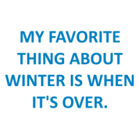 My Favorite Thing About Winter Is When It's Over. Shirt