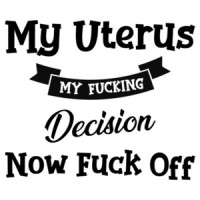 My uterus - my fucking decision - now fuck off - pro-choice t-shirt