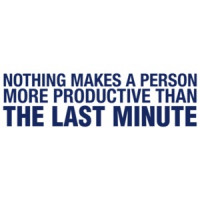 Nothing Makes a Person More Productive Than The Last Minute Shirt