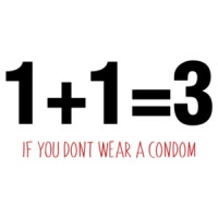 One Plus One Equals Three If You Dont Wear A Condom T-Shirt